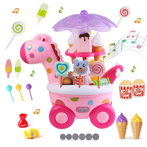 ماشین برقی آب نبات بستنی فروشی مدل زرافه Candy Ice Cream Car -اسباب بازی